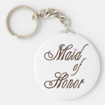 Maid of Honour Classy Browns Key Chains