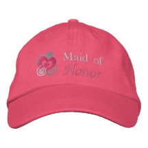 Maid Of Honour Embroidery Embroidered Hats