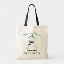 Maid of Honour Favours Canvas Bag