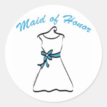 Maid of Honour Favours Round Sticker