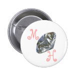 Maid of Honour Pin Pink Lettering