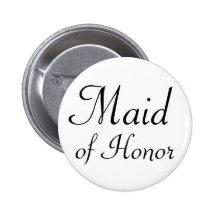 Maid of Honour Pinback Button
