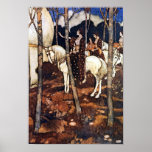 "Maidens on White Horses" by Edmund Dulac Poster