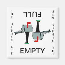 Mailbox Empty Full Dishwasher Magnet