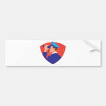 mailman postal worker delivery man bumper sticker