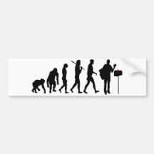 Mailman postman courier service gifts bumper stickers