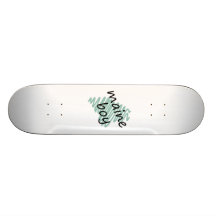Maine Boy on Child's Maine Map Drawing Skate Board