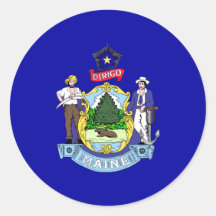 Maine Flag Sticker