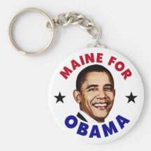 Maine For Obama Keychain