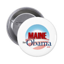 Maine for Obama Pin