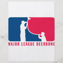 Major League Beer Bong Custom Flyer