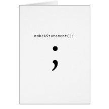 Make A Statement Greeting Card