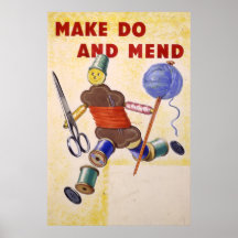 Make Do And Mend poster, 1939-1945