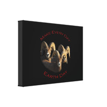 Make Every Day Earth Day Stretched Canvas Print