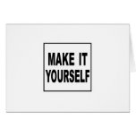 Make It Yourself Custom Note Card