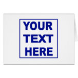 Make It Yourself Custom Note Card