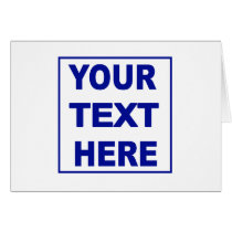 Make It Yourself Custom Note Card cards