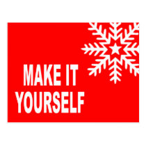 Make It Yourself Postcard Invitation postcards
