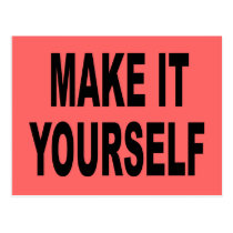 Make It Yourself Postcard Invitation postcards