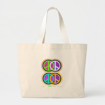 MAKE PEACE ART TOTE BAG