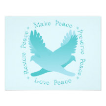 Make Peace, Restore Peace, Preserve, Love Peace Custom Announcement