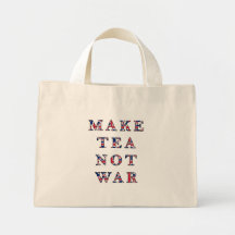 Make Tea Not War Tote Bag