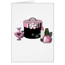 Make Up Cosmetics Girl Cards