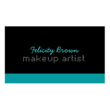 Makeup artist Business Card - teal
