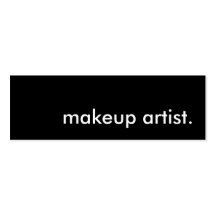 makeup artist. business card templates