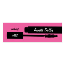 Makeup artist business cards pink
