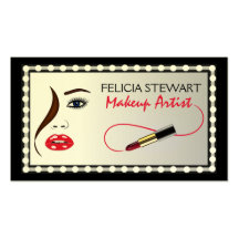 Makeup Artist Cosmetologist Business Card