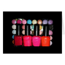 Makeup Artist Nail Polishe Eye Shadow Palette Cards