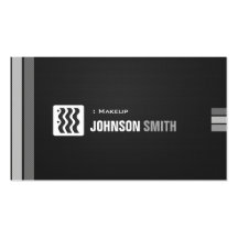 Makeup - Urban Black White Business Card