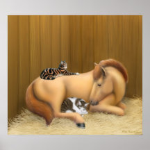 Making Friends with Barn Cats Print
