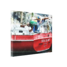 Making the Boat Shipshape Canvas Print