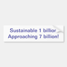 Making the population connection bumper sticker