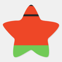 Malawi Flag Star Sticker