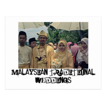 Malay weddings postcards