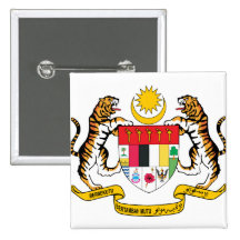Malaysia Coat of Arms detail Pinback Buttons