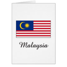 Malaysia Flag Design Card