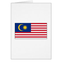 Malaysia FLAG International Greeting Cards
