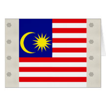 Malaysia High quality Flag Cards