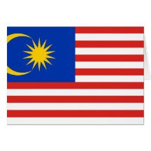 Malaysia, Malaysia flag Greeting Card