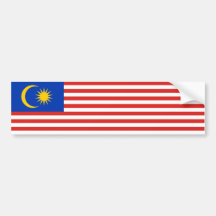 Malaysia/Malaysian/Malay Flag Bumper Stickers