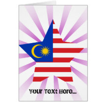 Malaysia Star Greeting Cards