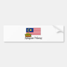 Malaysian Princess Bumper Sticker