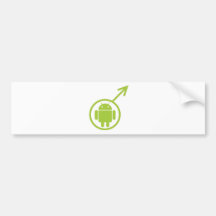 Male Android (Sign / Symbol) Bugdroid Bumper Sticker
