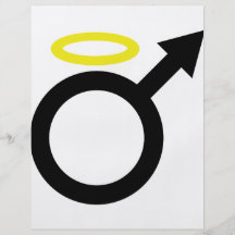 male angel icon custom flyer