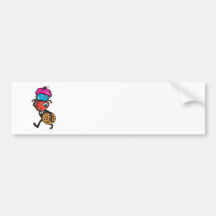 Male Ant Carrying Cupcake and Cookie Bumper Sticker