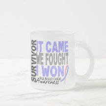 Male Breast Cancer Survivor It Came We Fought Coffee Mugs